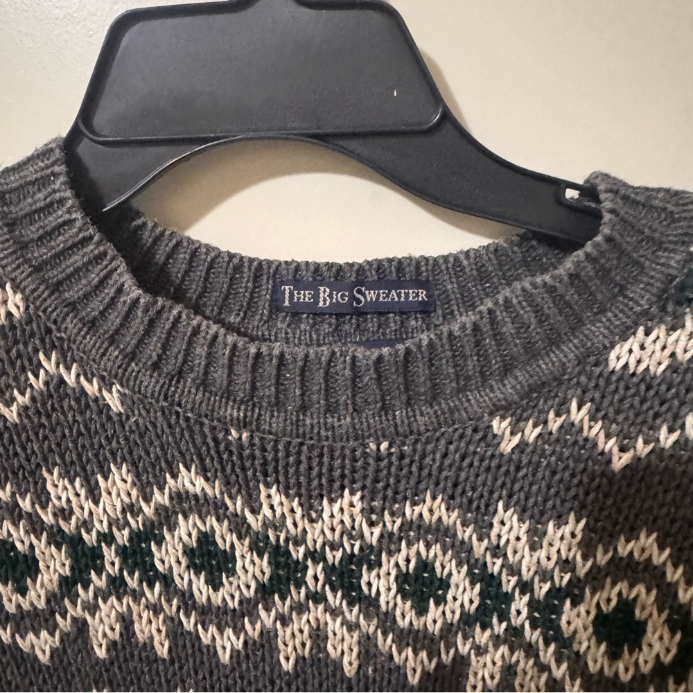 Y2K Abercrombie & Fitch vintage “the big sweater”Crewneck Sweater L / Hong Kong - Picture 5 of 10